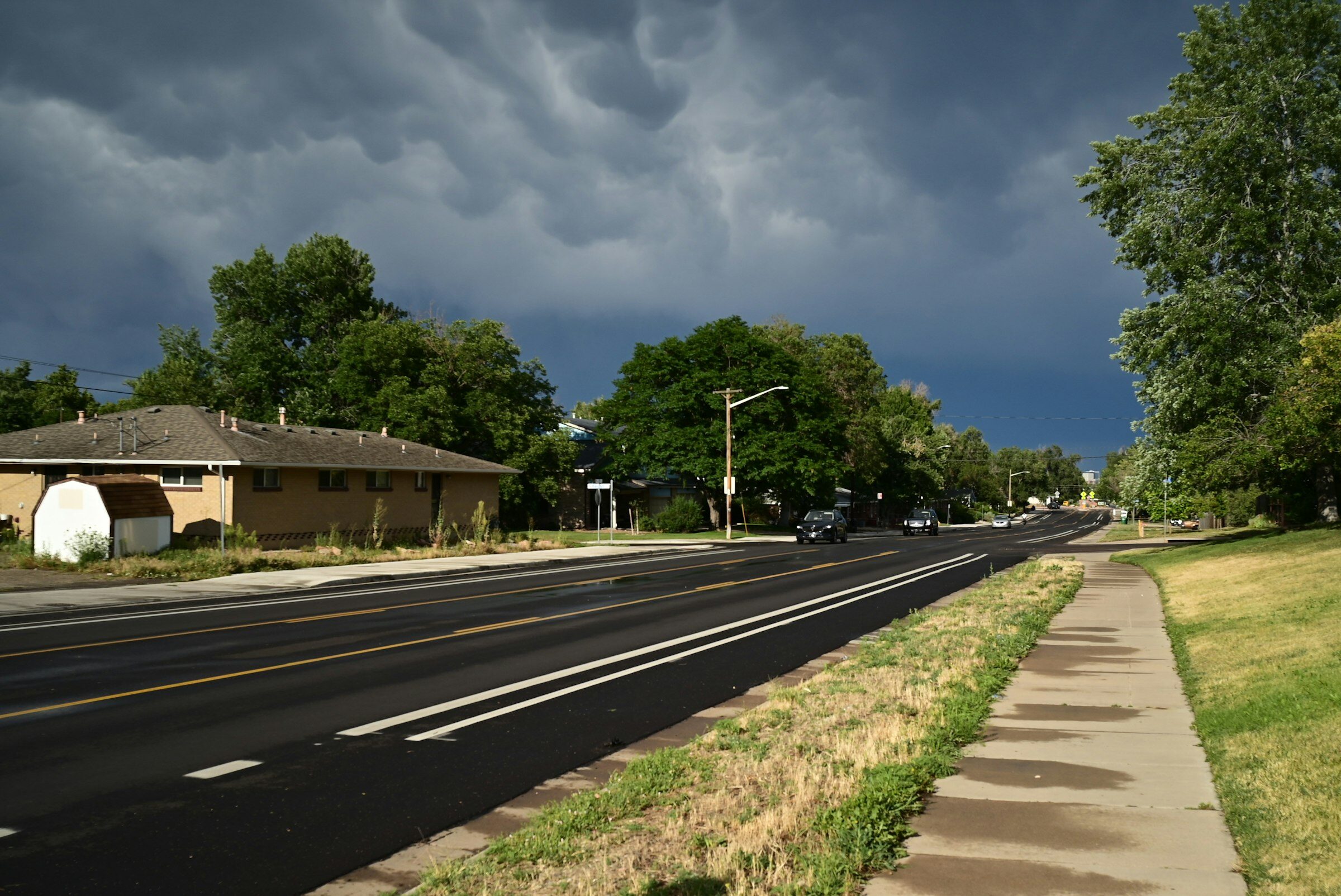 Storm weather over the plains, illustrative